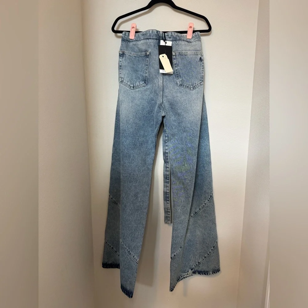 The Attico Blue Paneled Jeans NWT - Picture 8 of 13